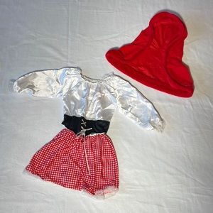 Red Riding Hood toddler costume. Small.